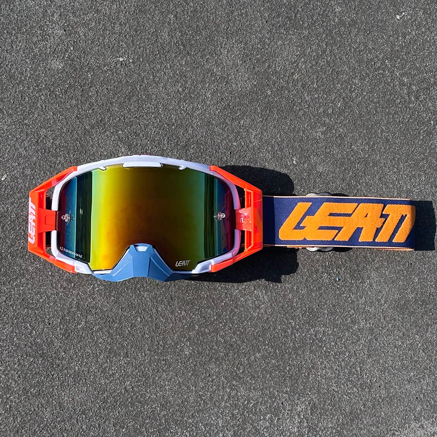 Pack Vision — Orange / blanc / verre miroir doré-rouge