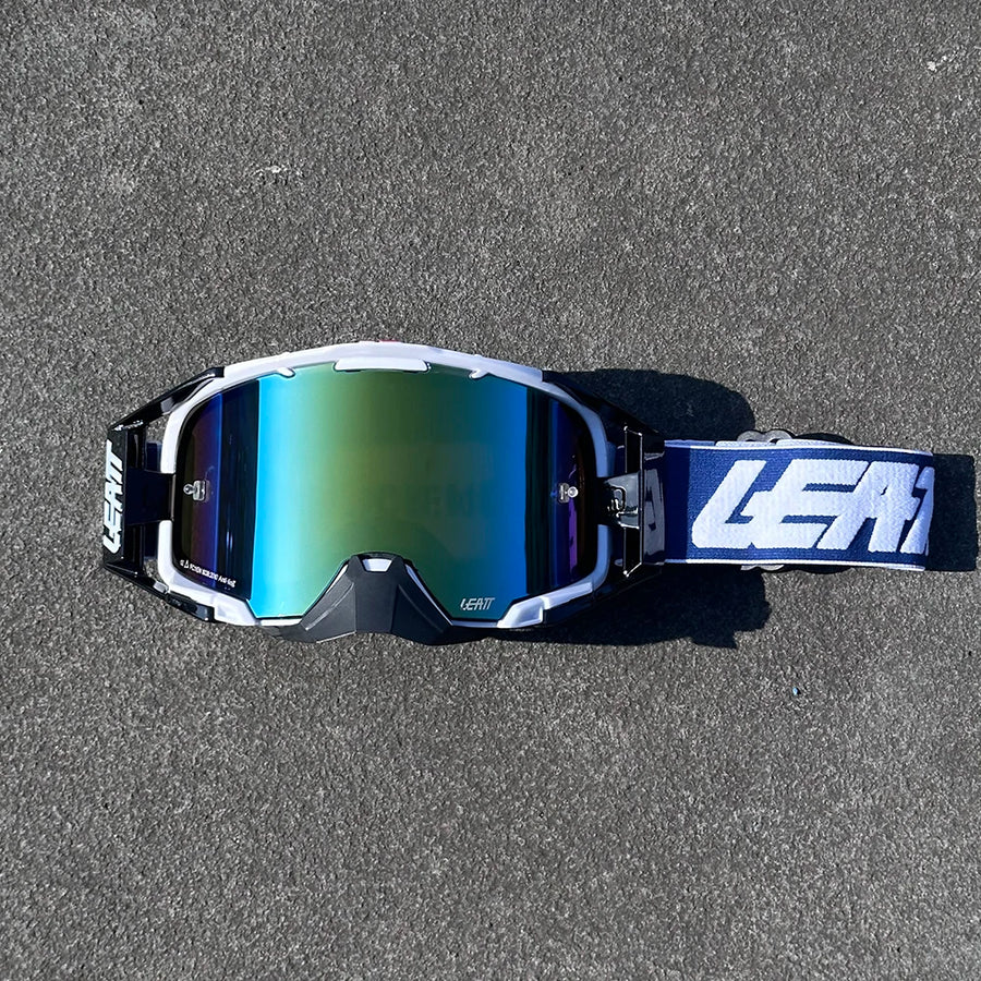 Pack Vision — Blanc / bleu / verre miroir doré-vert