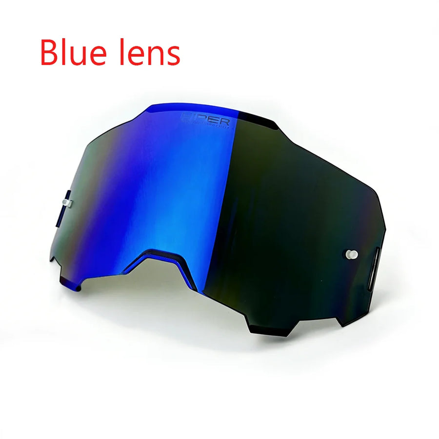 Verre Masque MX Pro — Miroir bleu