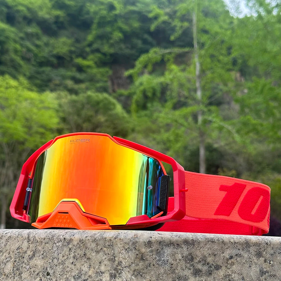 Masque MX Pro — Rouge / verre miroir rouge