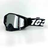 Pack Masque + Gants — Noir / verre miroir argent