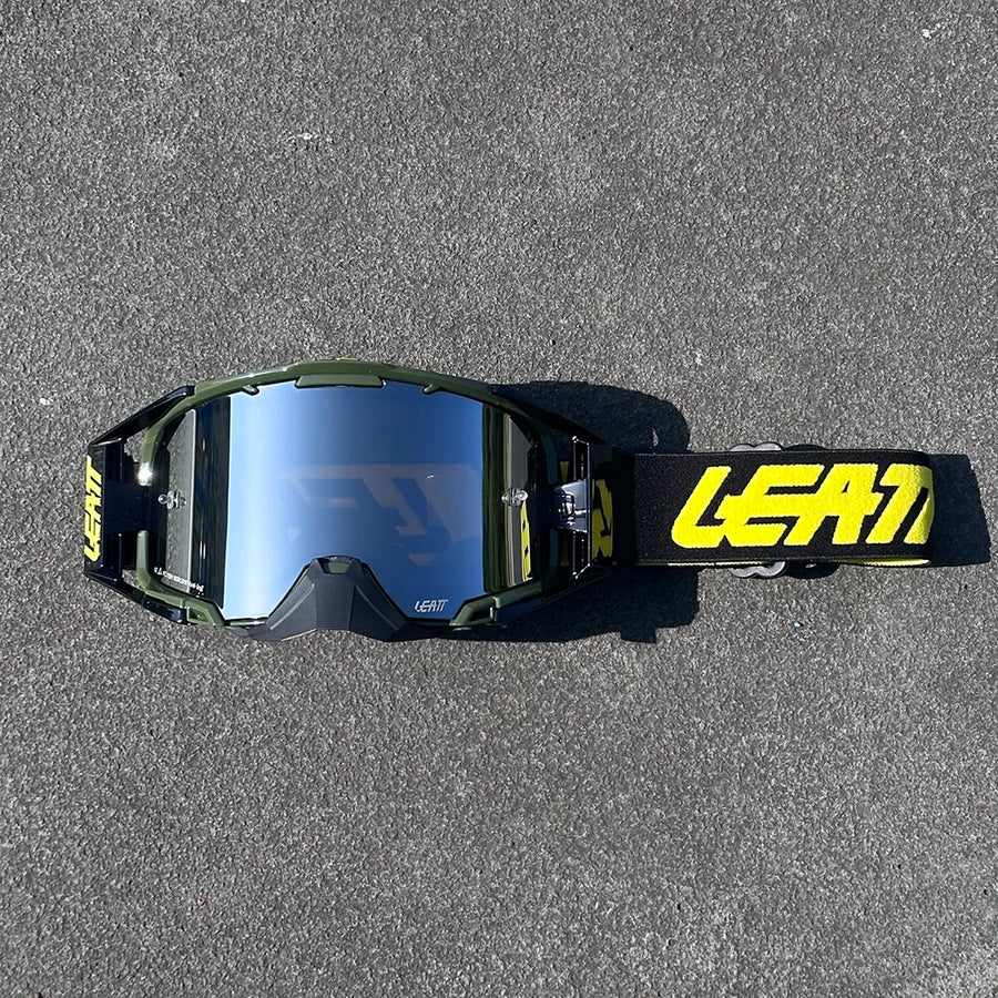 Pack Vision — Noir / jaune fluo / verre miroir bleu
