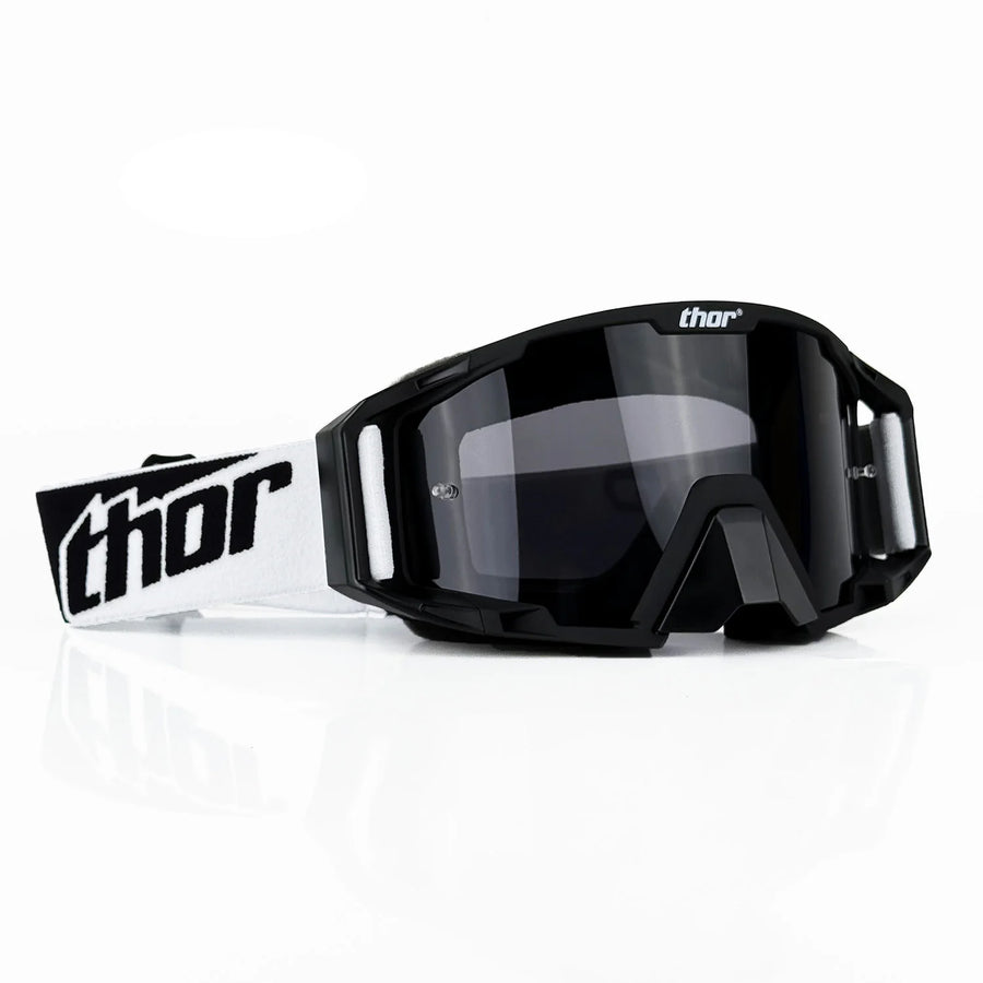 Masque MX Enduro — Noir / verre fumé gris