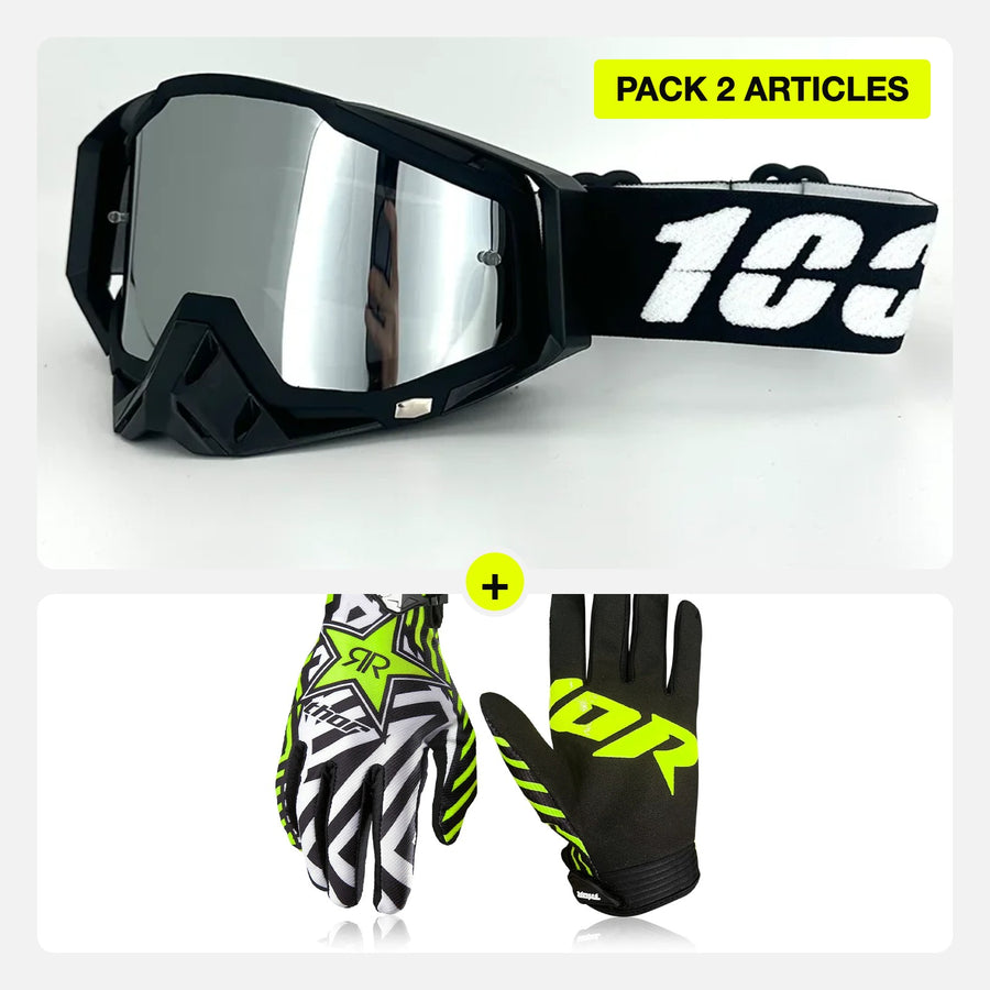 Pack Masque + Gants — masque MX + gants MX Race